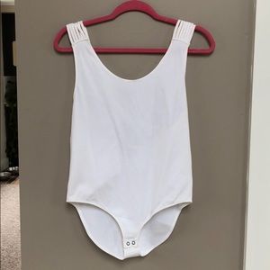 Express One Eleven white bodysuit